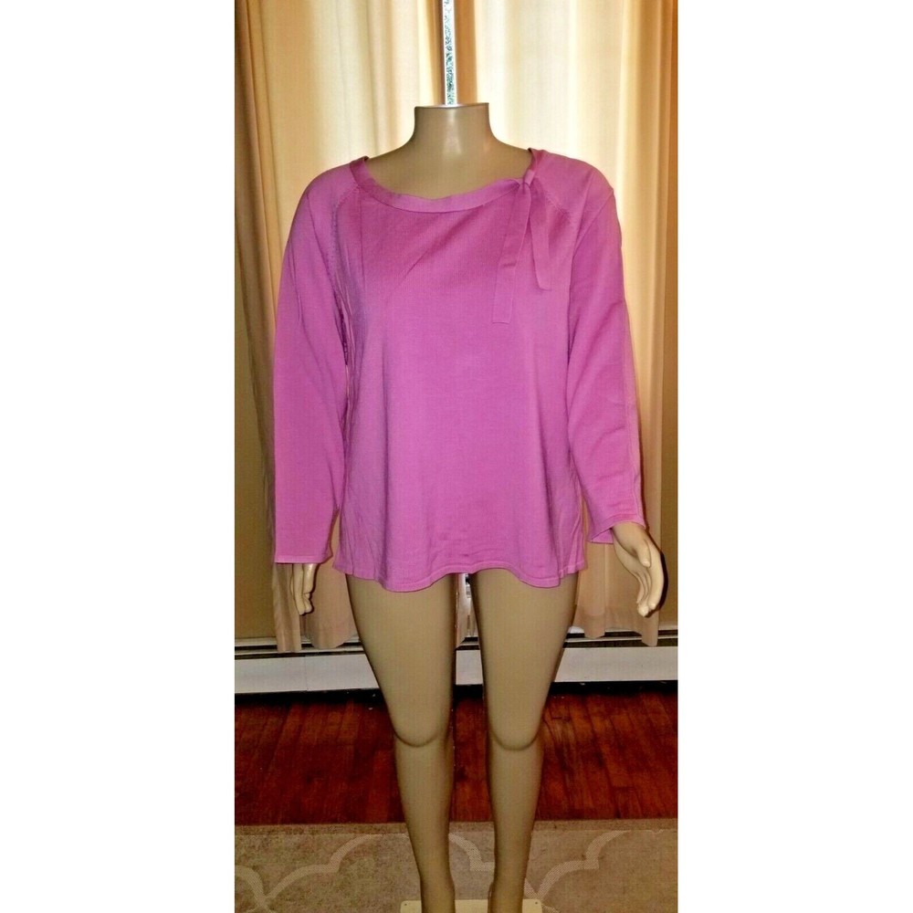 LANE BRYANT WOMEN’S PINK BOW SWEATER 22/24 NWT